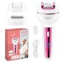 VGR Hair Remover, Wet and Dry, White and Pink - V-732