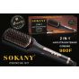 فرشاة فرد الشعر سوكاني، مطلية بطبقة من السيراميك، 980 درجة فهرنهايت، اسود - SK-1917