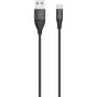 كابل شحن ريفرسونج الفا اس بموصل USB فئة A الى مايكرو USB، طوله 1 متر، اسود - CM32
