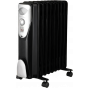Jac Oil Heater, 1500 Watt, 9 Blades, Black- NGH-329B