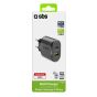 شاحن اس بي اس، 2 منفذ، 25 وات، اسود - TETRPD25W