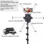 Techblaze Professional 6 Arm LED Camera Light with Tripod Stand - Black