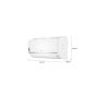 LG Dual Cool Split Inverter Air Conditioner, 2.25 HP, Cooling Only, White - S4-Q18KL2MD without Cantilever