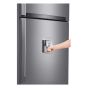 LG No Frost Refrigerator with Smart Inverter Compressor, 592 Liters, Silver - GR-F822HLHM