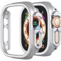 Compatible with Apple Watch Ultra 49mm Hard PC Case Cover Resistant Impact Shockproof Protective All-Around Edge Protective PC Hard Bumper Cover Face for Apple Watch Ultra 49mm (Silver)