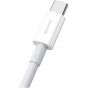 Baseus Superior Series USB-A to USB-C Charging and Data Cable, 1 Meter, White - CATYS-02