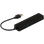 موزع USB نورثامبر بي ال سي، 4 في 1، اسود - 3G60047