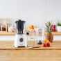 Moulinex Electric Blender With Juice Jar, 600 Watt, White - LM42Q127