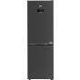 Beko Freestanding Combi Refrigerator, No Frost, 2 Doors, 367 Litres, Dark Inox - RCNE367E30XBRI