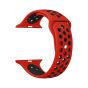 Silicone Sport Band for Apple Watch, 42mm-Black and Red