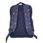 Gharibo Bags School Backpack With Pencil Case for Boys, Feathers Pattern - Navy