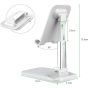 Nc Cell Phone Stand for Smartphones - White