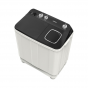 TORNADO Top Load Half Automatic Washing Machine, 12 Kg , White and Black - TMH-HS12C(WK)