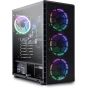 كمبيوتر جيمنج فيرس RGB 200040، انتل كور i5 12400، هارد 500 جيجا HDD، رام 16 جيجا، كارت انتل جرافيكس، دوس - اسود 
