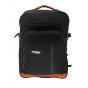 Gharibo Bags School Backpack for Kids, Semi Solid Pattern - Orange and Black