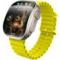 X10 ULTRA 3 Curved Smart Watch, 1.3 Inch - Yellow