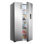 Hisense No-Frost Refrigerator, 2 doors, 519 Liters, Inverter, Inox - RS3N518NMIA1