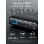 Anker Wireless Power Bank, 10000 mAh, 2 USB Ports, Black - A1617H11