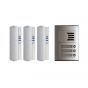 Auta Outdoor Intercom, 3 Lines, Silver and White - 749703