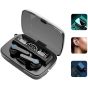 TWS Wireless Earphone With Charging Case, Black - M19