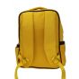Gharibo Bags School Backpack With Pencil Case For Kids, Cross Lines Pattern - Yellow