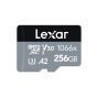 Lexar 1066x A2 Micro SDXC Memory Card, 256GB, Black and Grey - 1066x-256
