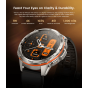 Kospet Tank T3 Ultra Smart Watch - Silver Case and Black Strap