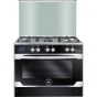 بوتاجاز غاز يونيون، 5 شعلة، اسود - C69SS-GC-447-TSF-2W-TS-AL