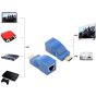 Zonic Z1050 HDMI Extender 30M HDMI to RJ45 Network Cable Extender Converter Adapter, Splitter, Repeater by Cat5e Cat6 1080P - 2K - 4K -3D HDTV / PS4-5 /PC/Monitor Support Hdmi 2.0 (Blue)