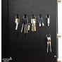 Safety Tech Fingerprint Safe Box, 75 Liters, Black and Gold - GN75 SFT