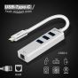 CABLETIME 4 In 1 USB Hub, White