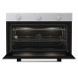 Gorenje Built-in Gas Oven with Grill, 90 Cm, 88 Liters, Black and Silver - BOG9822E00X