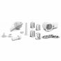 Bosch Series 6 No Frost Refrigerator, 435 Litres, Black - KGN49LB30U with Bosch Compact Power Meat Grinder, 1800 Watt, Black and White - MFW3850B