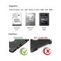 Coolead External Hard Drive Enclosure for HDD, SSD, 2.5 Inch - Transparent