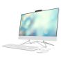 كمبيوتر HP االمتكامل PC 24-df1114nh، انتل كور i5-1135G7، شاشة بدقة FHD مقاس 23.8 بوصة، HDD سعة 1 تيرا HDD، رام 8 جيجا، كارت شاشة انتل ايريس Xe جرافيكس، دوس مع كيبورد وماوس سلكي، ابيض ثلجي - 4G1L2EA