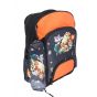 Gharibo Bags School Backpack With Pencil Case For Girls, 44 Cats Pattern - Navy and Orange