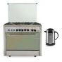 Fresh Professional Gas Cooker, 5 Burners - 1538 with Fresh Kettle and Thermos, 1.3 Liters - Stainless Steel