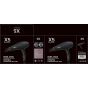 Sokany Hair Dryer, 2200 Watt, 2 Temperatures, Black - SK-X5