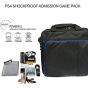 Carrying Case for PS4 Console/Controller/Accessories, Travel Shoulder Messenger Handbag Gaming Storage Bag with Adjustable Strap Compatible with Playstation 4/PS4 Slim, Black