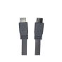 كابل HDMI HD مسطح، 1 متر - رمادي