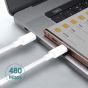 USB C Power Cable 3.3ft [1-Pack] USB C to USB C Fast Charging Cable,Type C Cable Fast Charging,Powerline USB C to USB C,White