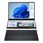 Asus Zenbook DUO 2024 UX8406MA Laptop, Intel Core Ultra 7 155H, 1TB SSD, 16GB RAM, 14 Inch, 3K, OLED, 120Hz, Intel Arc Graphics, Windows 11 - Inkwell Grey with Sleeve