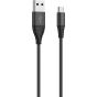 كابل شحن ريفرسونج الفا اس بموصل USB فئة A الى مايكرو USB، طوله 1 متر، اسود - CM32