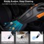 Brothers Portable Mini Car Vacuum Cleaner, 120 Watt - Black and Orange