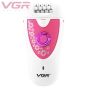 VGR Rechargeable Epilator, White and Pink - V-722