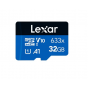 Lexar Class 10 633X UHS-I MicroSDHC Memory Card, 32GB, Black and Blue - LMS0633032G-BNNNG 