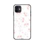 White Pink Flowers Printed Back Cover for Apple iPhone 12 Mini