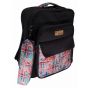 Gharibo Bags School Backpack With Pencil Case For Boys, Fabric Pattern - Black