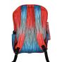 Gharibo Bags School Backpack With Pencil Case For Boys, Stripes Pattern - Blue and Orange