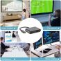 موزع USB 4 في 1، مع 4K HDMI - اسود
